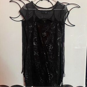 Killstar Black Gothic Mini Dress